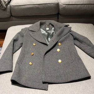 Grey J.Crew Pea Coat